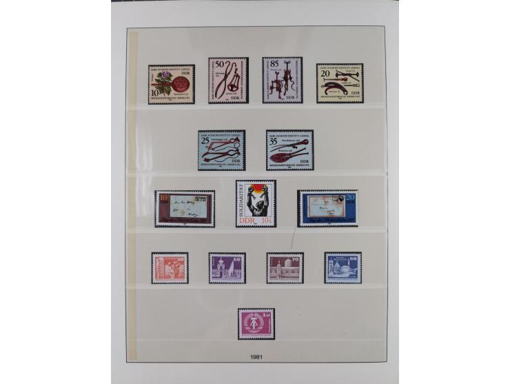 1948/2001, vorwiegend postfrische Sammlung, dabei Bund, Berlin und DDR in den Hauptnummern augenscheinlich komplett, außerdem