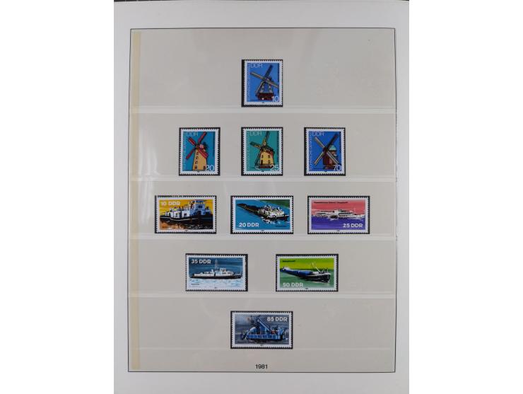 1948/2001, vorwiegend postfrische Sammlung, dabei Bund, Berlin und DDR in den Hauptnummern augenscheinlich komplett, außerdem