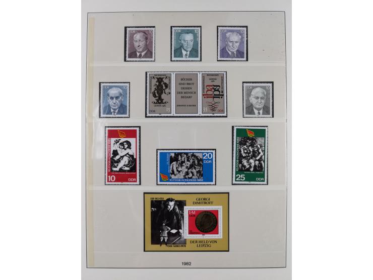 1948/2001, vorwiegend postfrische Sammlung, dabei Bund, Berlin und DDR in den Hauptnummern augenscheinlich komplett, außerdem