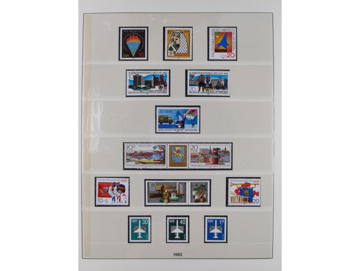 1948/2001, vorwiegend postfrische Sammlung, dabei Bund, Berlin und DDR in den Hauptnummern augenscheinlich komplett, außerdem