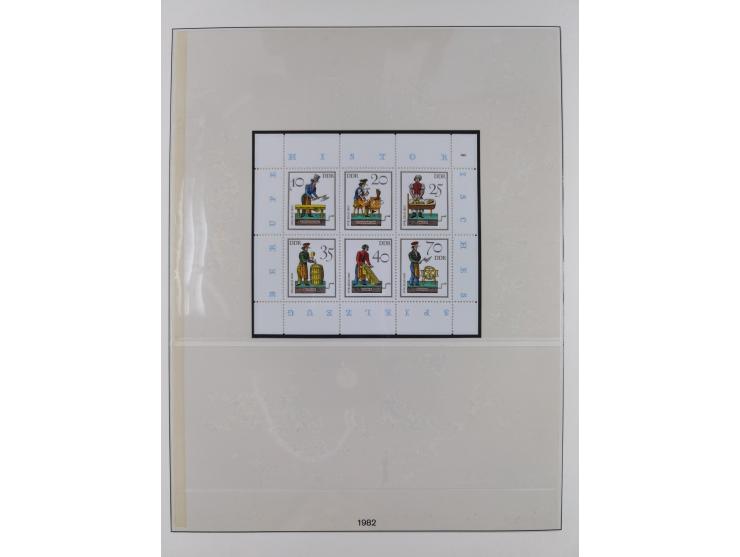 1948/2001, vorwiegend postfrische Sammlung, dabei Bund, Berlin und DDR in den Hauptnummern augenscheinlich komplett, außerdem