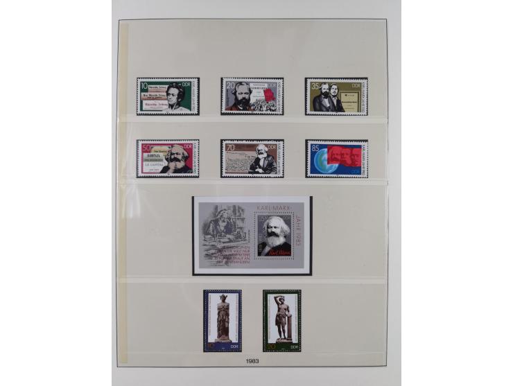 1948/2001, vorwiegend postfrische Sammlung, dabei Bund, Berlin und DDR in den Hauptnummern augenscheinlich komplett, außerdem