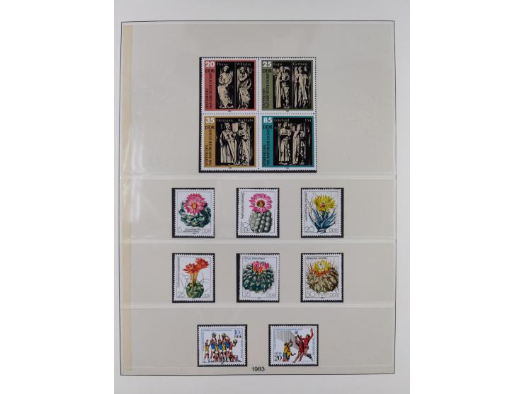 1948/2001, vorwiegend postfrische Sammlung, dabei Bund, Berlin und DDR in den Hauptnummern augenscheinlich komplett, außerdem