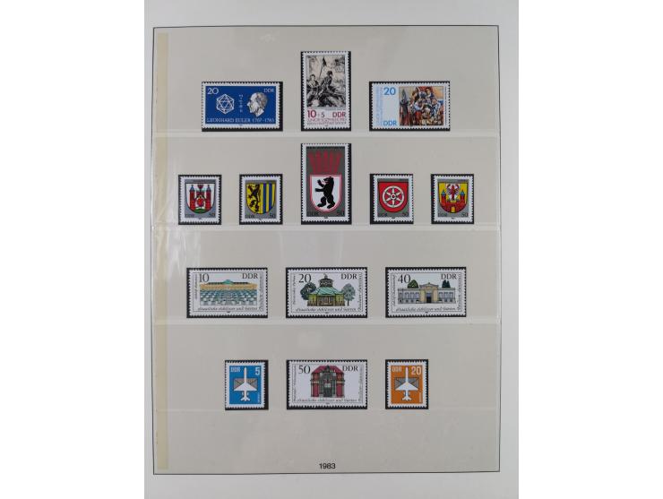 1948/2001, vorwiegend postfrische Sammlung, dabei Bund, Berlin und DDR in den Hauptnummern augenscheinlich komplett, außerdem