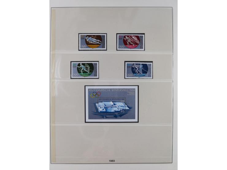 1948/2001, vorwiegend postfrische Sammlung, dabei Bund, Berlin und DDR in den Hauptnummern augenscheinlich komplett, außerdem