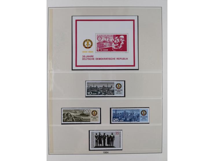 1948/2001, vorwiegend postfrische Sammlung, dabei Bund, Berlin und DDR in den Hauptnummern augenscheinlich komplett, außerdem