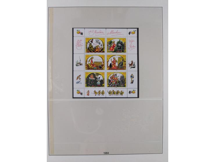 1948/2001, vorwiegend postfrische Sammlung, dabei Bund, Berlin und DDR in den Hauptnummern augenscheinlich komplett, außerdem