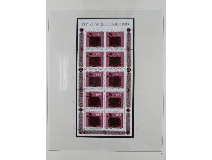 1948/2001, vorwiegend postfrische Sammlung, dabei Bund, Berlin und DDR in den Hauptnummern augenscheinlich komplett, außerdem