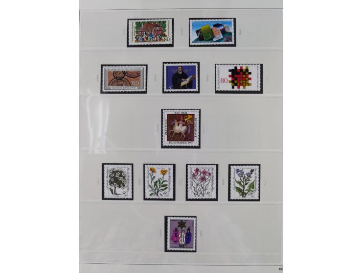 1948/2001, vorwiegend postfrische Sammlung, dabei Bund, Berlin und DDR in den Hauptnummern augenscheinlich komplett, außerdem