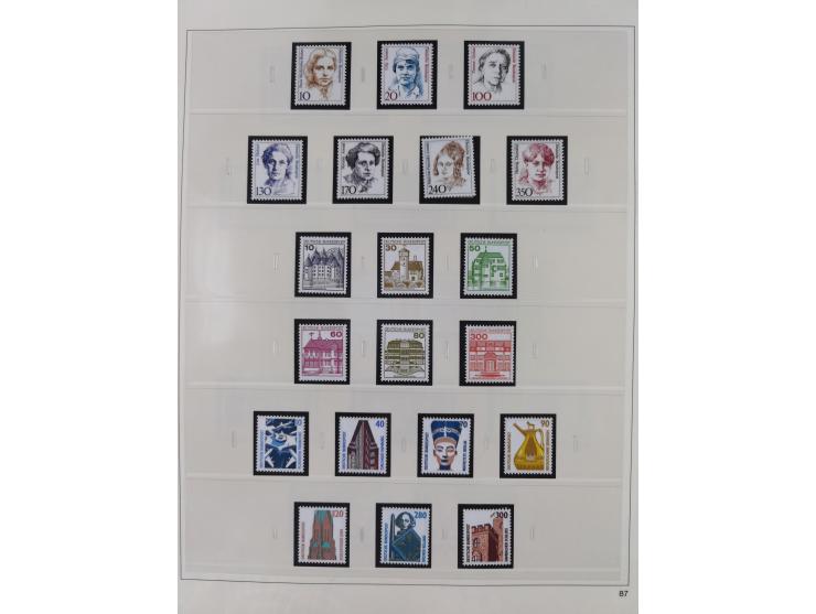 1948/2001, vorwiegend postfrische Sammlung, dabei Bund, Berlin und DDR in den Hauptnummern augenscheinlich komplett, außerdem