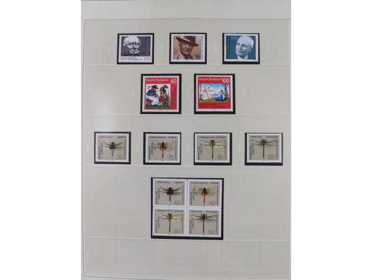 1948/2001, vorwiegend postfrische Sammlung, dabei Bund, Berlin und DDR in den Hauptnummern augenscheinlich komplett, außerdem