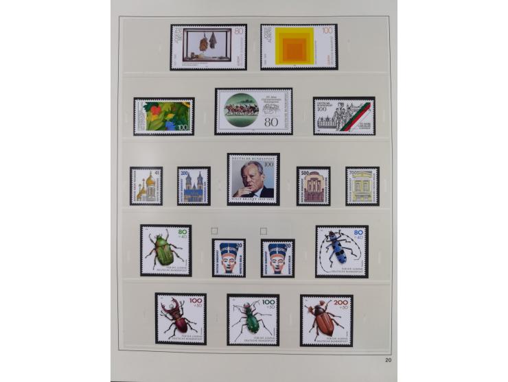 1948/2001, vorwiegend postfrische Sammlung, dabei Bund, Berlin und DDR in den Hauptnummern augenscheinlich komplett, außerdem