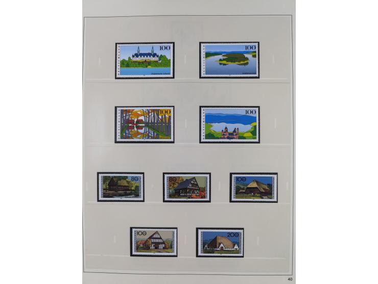 1948/2001, vorwiegend postfrische Sammlung, dabei Bund, Berlin und DDR in den Hauptnummern augenscheinlich komplett, außerdem