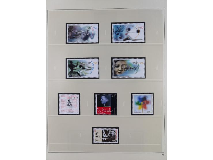 1948/2001, vorwiegend postfrische Sammlung, dabei Bund, Berlin und DDR in den Hauptnummern augenscheinlich komplett, außerdem