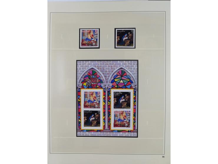 1948/2001, vorwiegend postfrische Sammlung, dabei Bund, Berlin und DDR in den Hauptnummern augenscheinlich komplett, außerdem