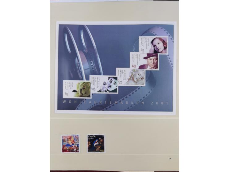 1948/2001, vorwiegend postfrische Sammlung, dabei Bund, Berlin und DDR in den Hauptnummern augenscheinlich komplett, außerdem