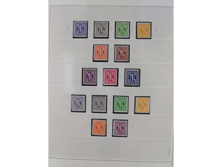 1948/2001, vorwiegend postfrische Sammlung, dabei Bund, Berlin und DDR in den Hauptnummern augenscheinlich komplett, außerdem