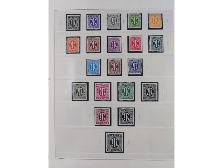 1948/2001, vorwiegend postfrische Sammlung, dabei Bund, Berlin und DDR in den Hauptnummern augenscheinlich komplett, außerdem