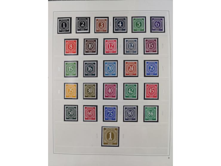 1948/2001, vorwiegend postfrische Sammlung, dabei Bund, Berlin und DDR in den Hauptnummern augenscheinlich komplett, außerdem