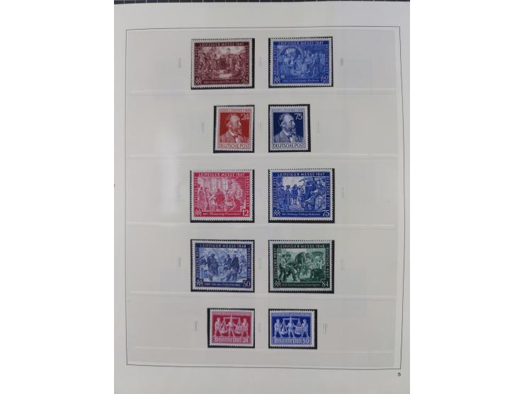 1948/2001, vorwiegend postfrische Sammlung, dabei Bund, Berlin und DDR in den Hauptnummern augenscheinlich komplett, außerdem