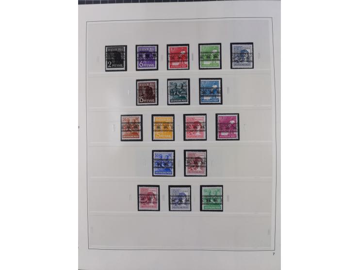 1948/2001, vorwiegend postfrische Sammlung, dabei Bund, Berlin und DDR in den Hauptnummern augenscheinlich komplett, außerdem