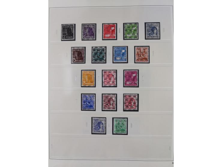 1948/2001, vorwiegend postfrische Sammlung, dabei Bund, Berlin und DDR in den Hauptnummern augenscheinlich komplett, außerdem