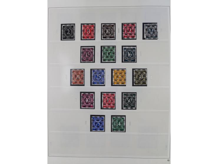 1948/2001, vorwiegend postfrische Sammlung, dabei Bund, Berlin und DDR in den Hauptnummern augenscheinlich komplett, außerdem