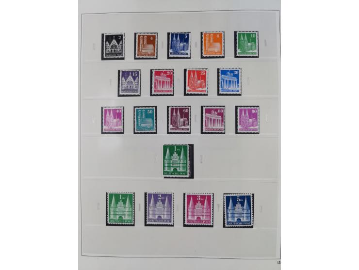1948/2001, vorwiegend postfrische Sammlung, dabei Bund, Berlin und DDR in den Hauptnummern augenscheinlich komplett, außerdem