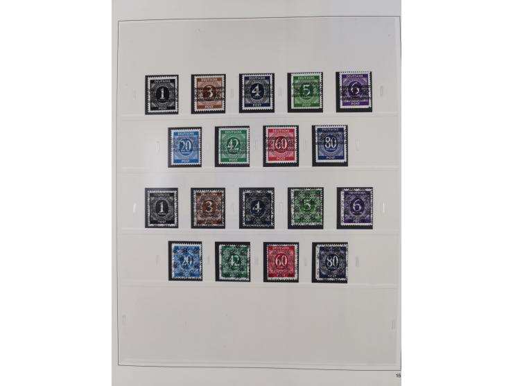 1948/2001, vorwiegend postfrische Sammlung, dabei Bund, Berlin und DDR in den Hauptnummern augenscheinlich komplett, außerdem