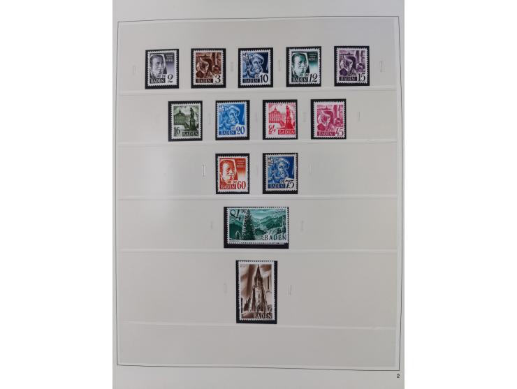 1948/2001, vorwiegend postfrische Sammlung, dabei Bund, Berlin und DDR in den Hauptnummern augenscheinlich komplett, außerdem