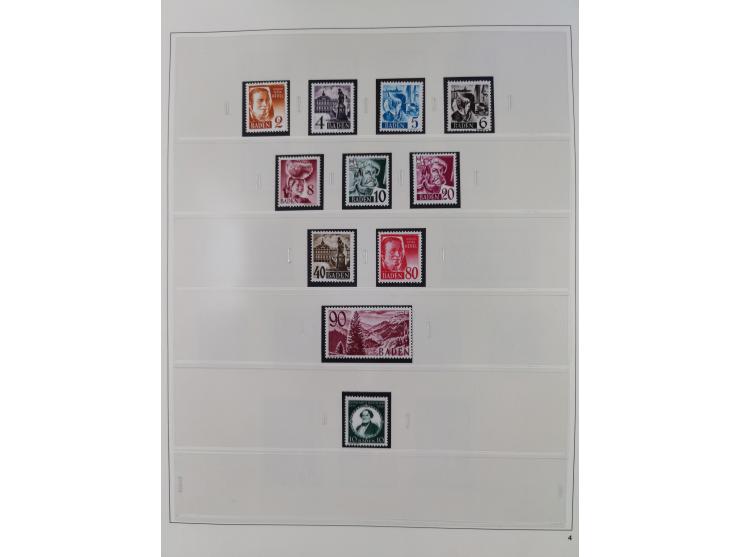 1948/2001, vorwiegend postfrische Sammlung, dabei Bund, Berlin und DDR in den Hauptnummern augenscheinlich komplett, außerdem