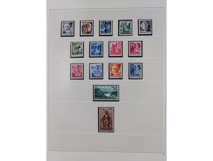 1948/2001, vorwiegend postfrische Sammlung, dabei Bund, Berlin und DDR in den Hauptnummern augenscheinlich komplett, außerdem