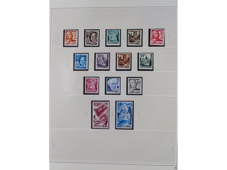 1948/2001, vorwiegend postfrische Sammlung, dabei Bund, Berlin und DDR in den Hauptnummern augenscheinlich komplett, außerdem