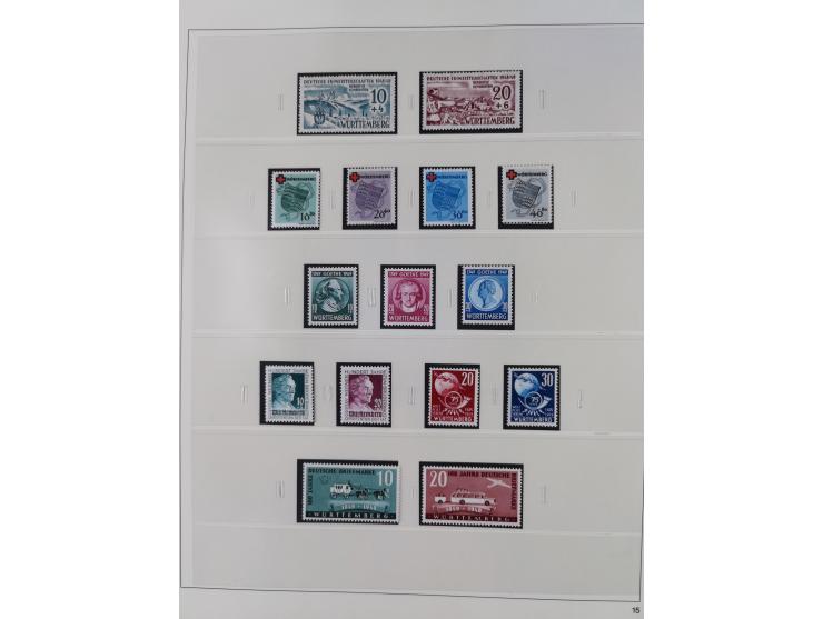 1948/2001, vorwiegend postfrische Sammlung, dabei Bund, Berlin und DDR in den Hauptnummern augenscheinlich komplett, außerdem