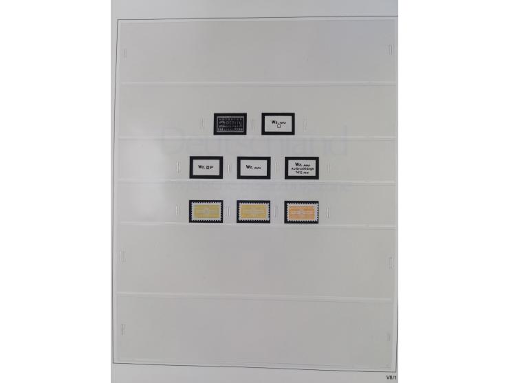 1948/2001, vorwiegend postfrische Sammlung, dabei Bund, Berlin und DDR in den Hauptnummern augenscheinlich komplett, außerdem