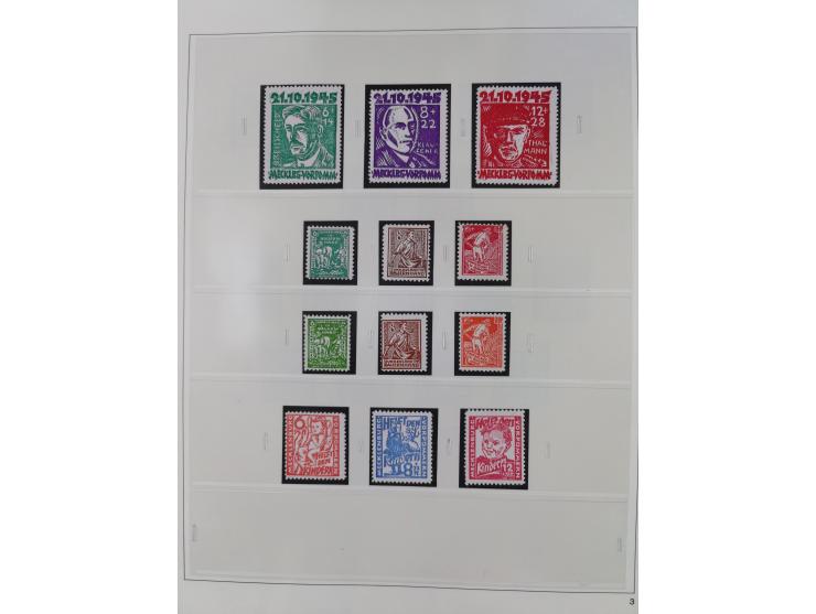 1948/2001, vorwiegend postfrische Sammlung, dabei Bund, Berlin und DDR in den Hauptnummern augenscheinlich komplett, außerdem