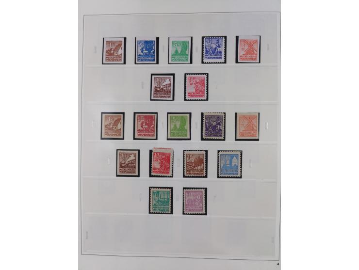 1948/2001, vorwiegend postfrische Sammlung, dabei Bund, Berlin und DDR in den Hauptnummern augenscheinlich komplett, außerdem