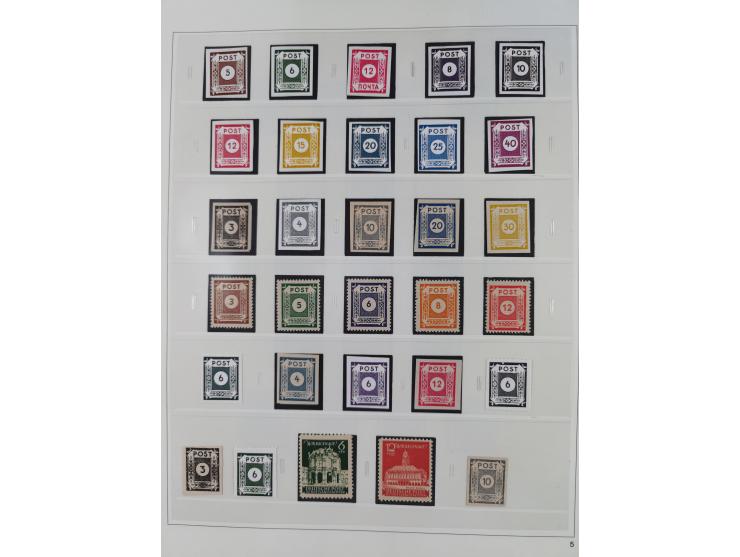 1948/2001, vorwiegend postfrische Sammlung, dabei Bund, Berlin und DDR in den Hauptnummern augenscheinlich komplett, außerdem