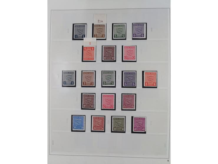 1948/2001, vorwiegend postfrische Sammlung, dabei Bund, Berlin und DDR in den Hauptnummern augenscheinlich komplett, außerdem