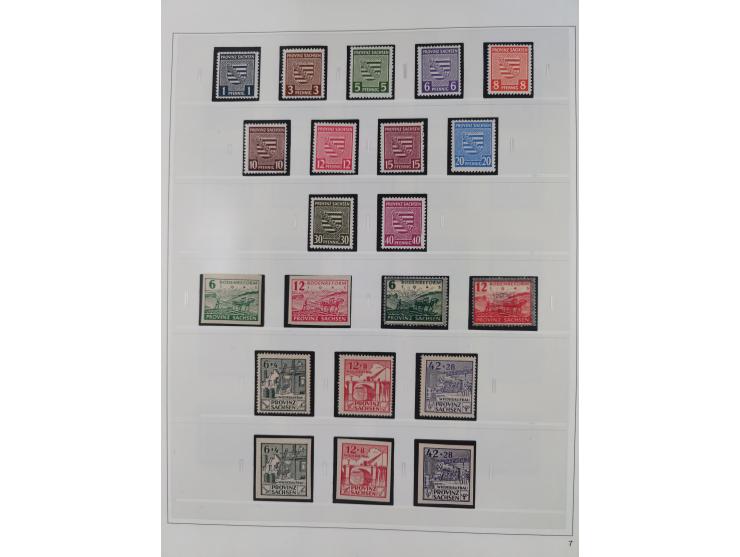 1948/2001, vorwiegend postfrische Sammlung, dabei Bund, Berlin und DDR in den Hauptnummern augenscheinlich komplett, außerdem