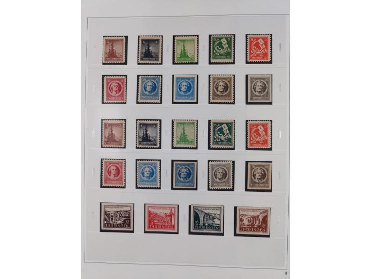 1948/2001, vorwiegend postfrische Sammlung, dabei Bund, Berlin und DDR in den Hauptnummern augenscheinlich komplett, außerdem