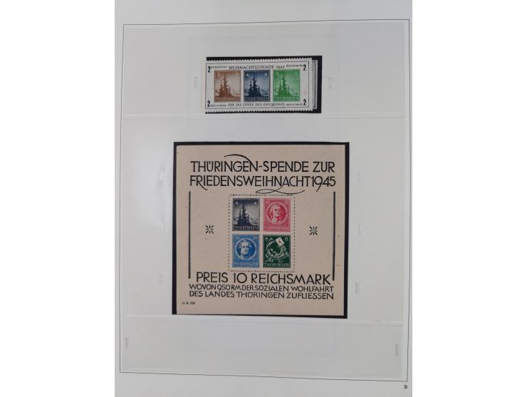 1948/2001, vorwiegend postfrische Sammlung, dabei Bund, Berlin und DDR in den Hauptnummern augenscheinlich komplett, außerdem