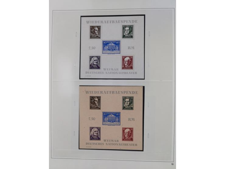 1948/2001, vorwiegend postfrische Sammlung, dabei Bund, Berlin und DDR in den Hauptnummern augenscheinlich komplett, außerdem