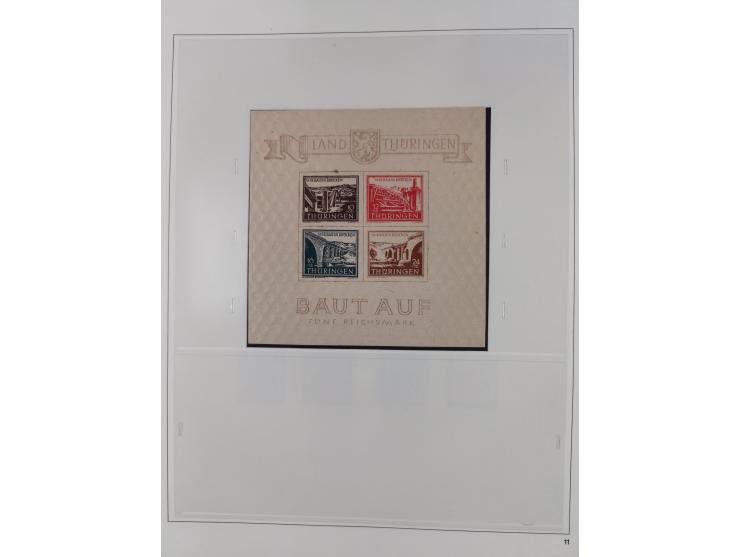 1948/2001, vorwiegend postfrische Sammlung, dabei Bund, Berlin und DDR in den Hauptnummern augenscheinlich komplett, außerdem