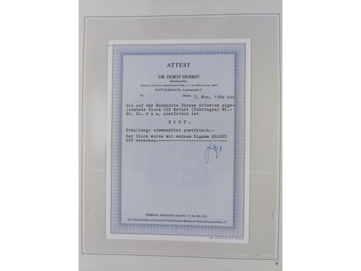 1948/2001, vorwiegend postfrische Sammlung, dabei Bund, Berlin und DDR in den Hauptnummern augenscheinlich komplett, außerdem