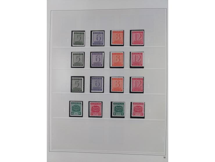 1948/2001, vorwiegend postfrische Sammlung, dabei Bund, Berlin und DDR in den Hauptnummern augenscheinlich komplett, außerdem