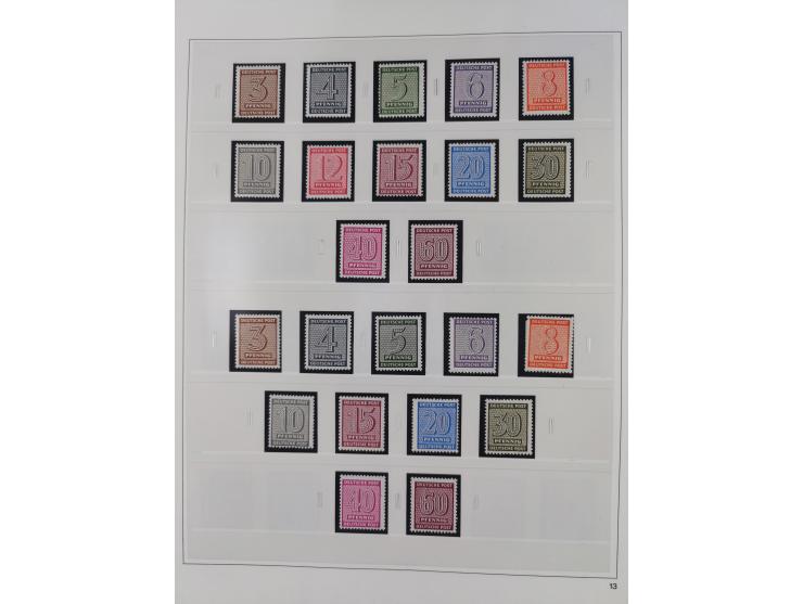 1948/2001, vorwiegend postfrische Sammlung, dabei Bund, Berlin und DDR in den Hauptnummern augenscheinlich komplett, außerdem