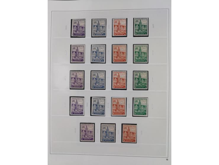 1948/2001, vorwiegend postfrische Sammlung, dabei Bund, Berlin und DDR in den Hauptnummern augenscheinlich komplett, außerdem
