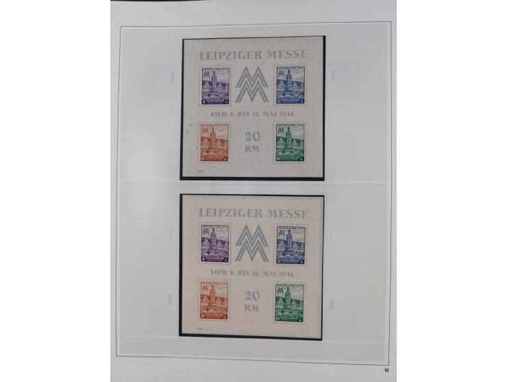 1948/2001, vorwiegend postfrische Sammlung, dabei Bund, Berlin und DDR in den Hauptnummern augenscheinlich komplett, außerdem