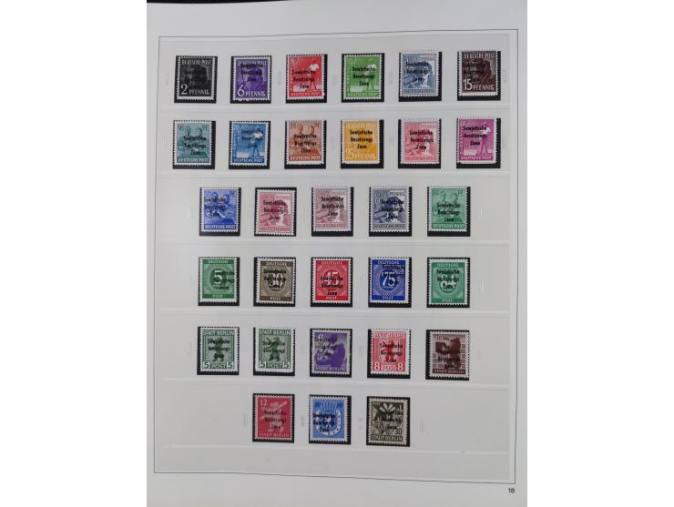 1948/2001, vorwiegend postfrische Sammlung, dabei Bund, Berlin und DDR in den Hauptnummern augenscheinlich komplett, außerdem